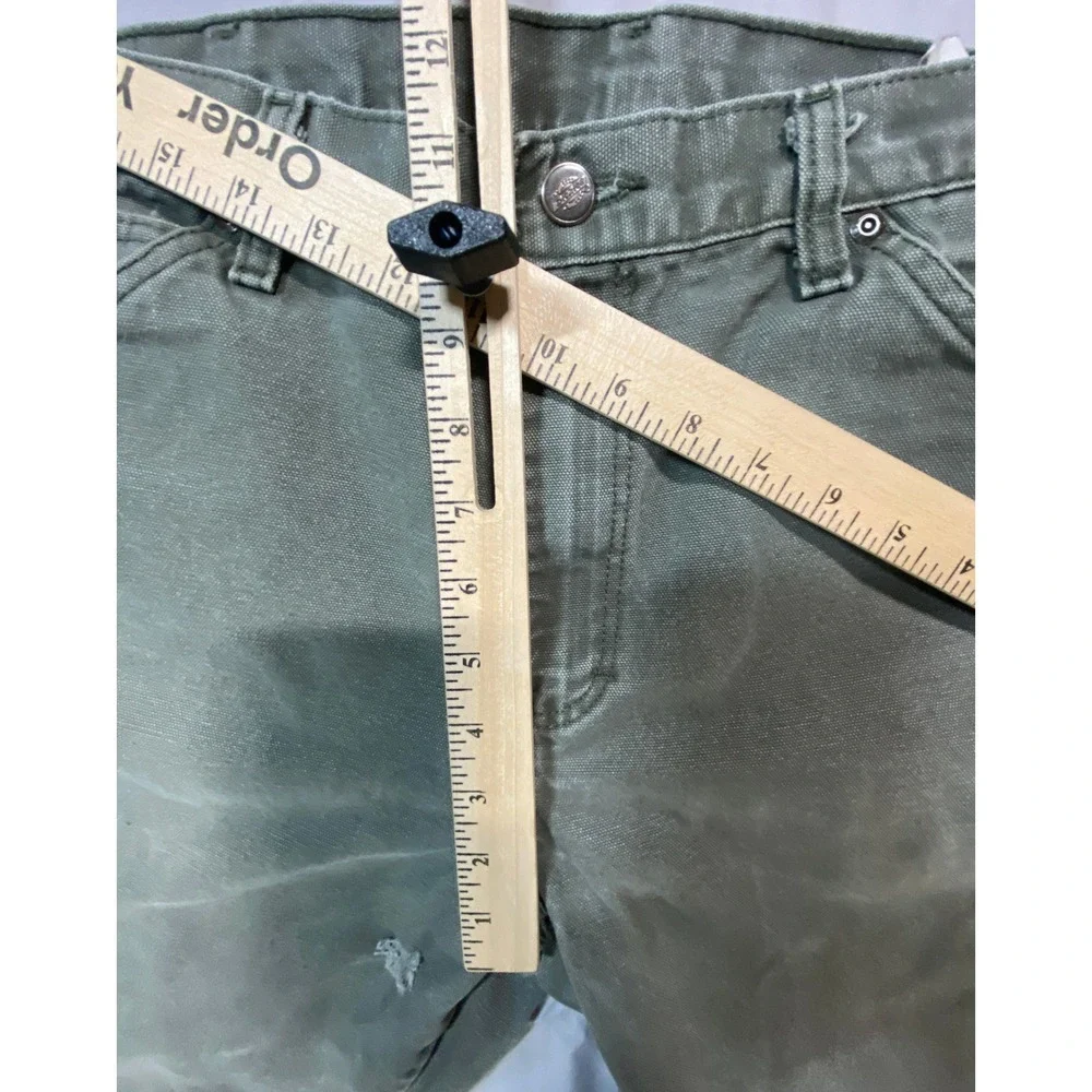Dickies Men's Carpenter Work Pants 32x30 Relaxed Fit Grey Canvas 100% Cotton